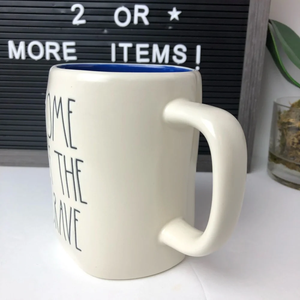 ©️ NEW Rae Dunn HOME OF THE BRAVE mug - Picture 4 of 10